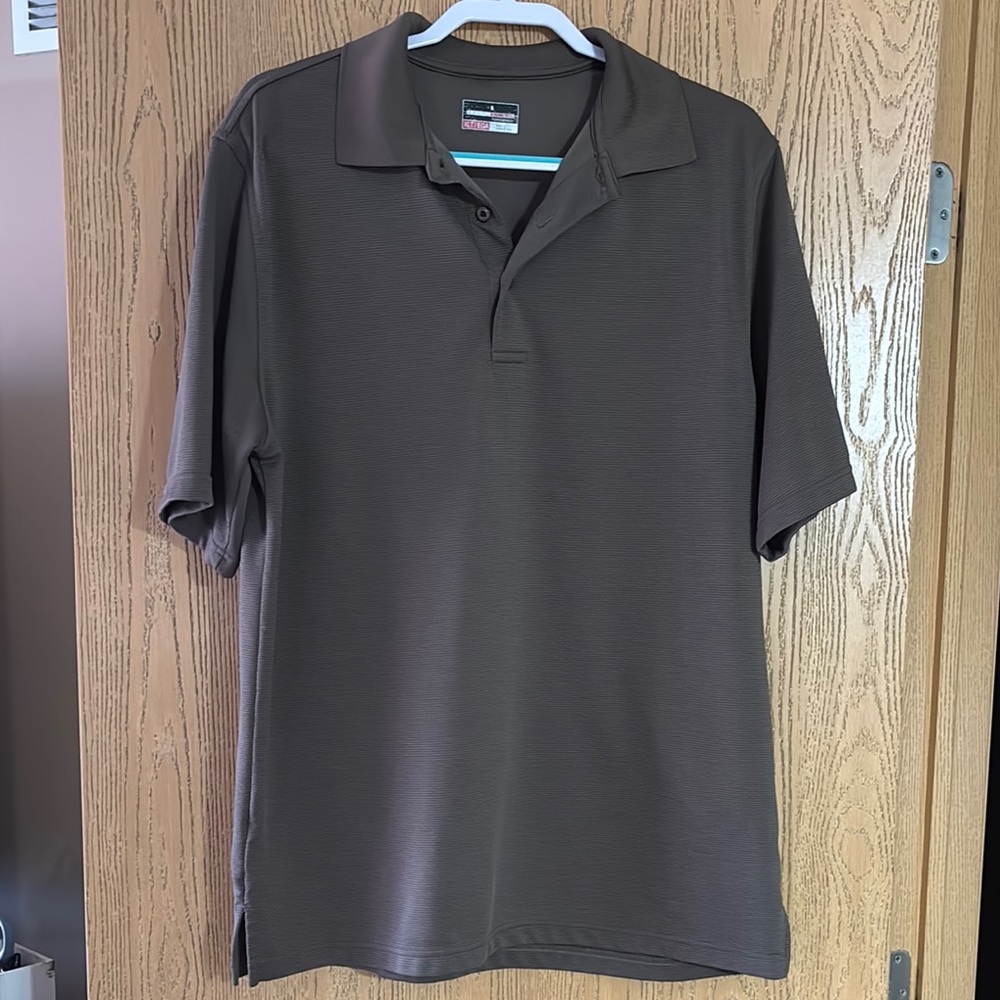 Grand Slam Men's Dark Brown Polo Shirt